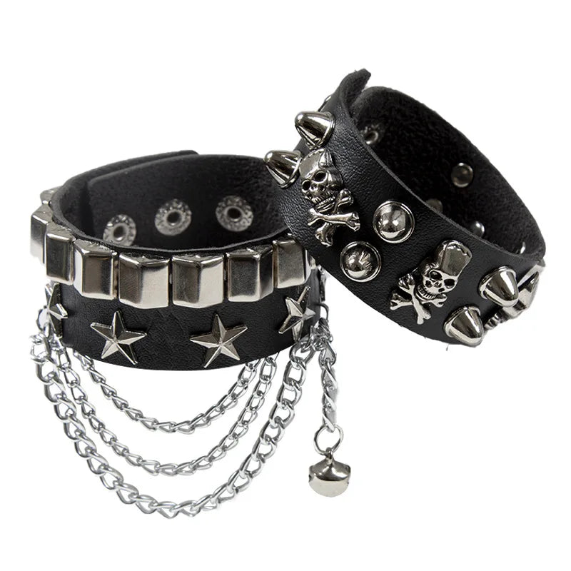Damarly Bracelet Skeleton Rivet